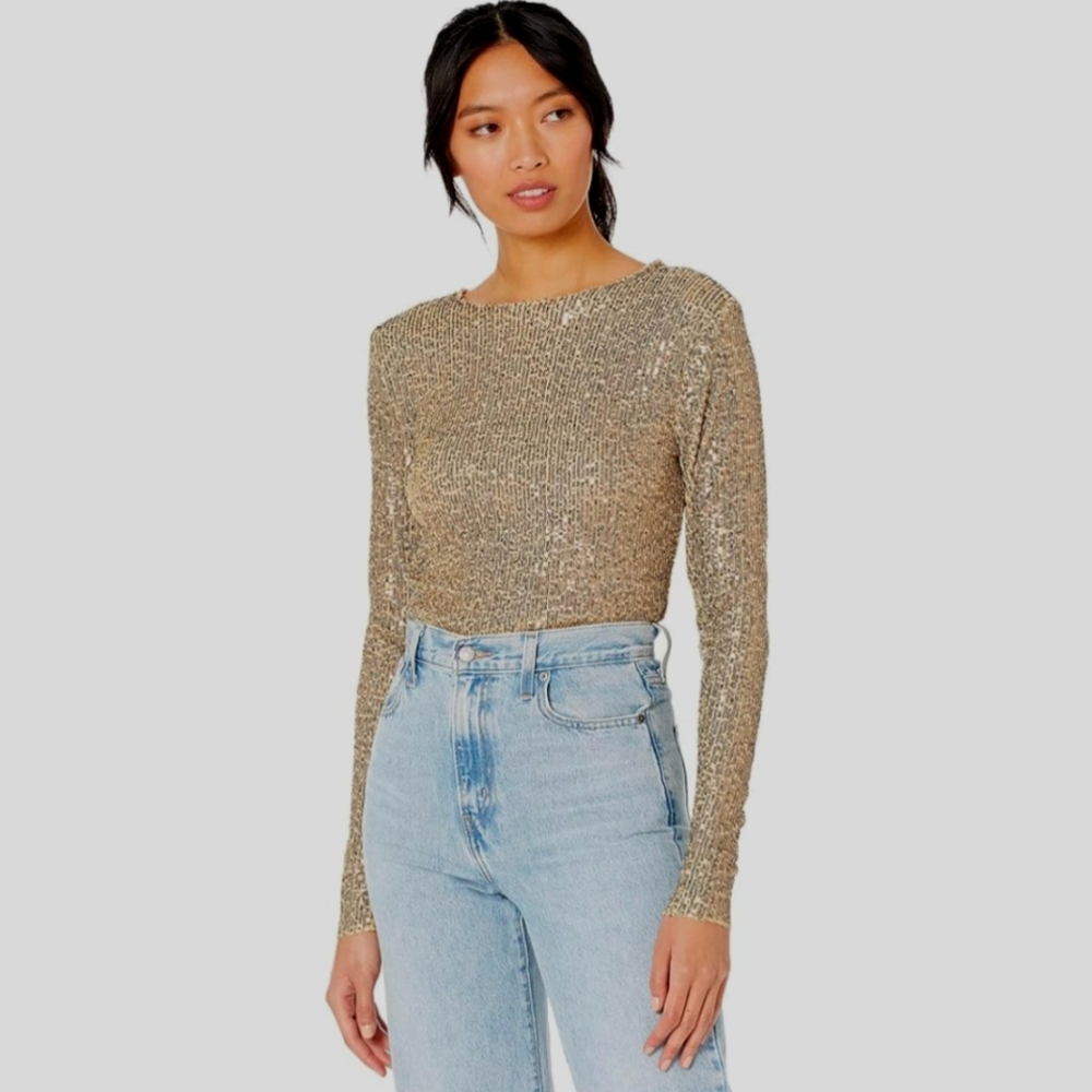 Free People Gold Rush Top